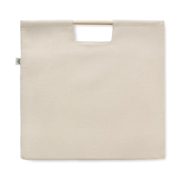 MERCADO TOP Organic shopping canvas bag, 360 g/m² Beige