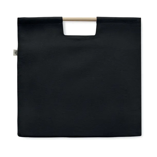 MERCADO TOP Organic shopping canvas bag, 360 g/m² Black