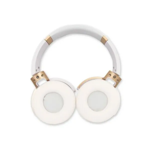  Foldable wireless headphones, bamboo details Bijela