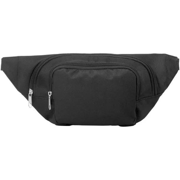 Santander fanny pack with two compartments Solid black