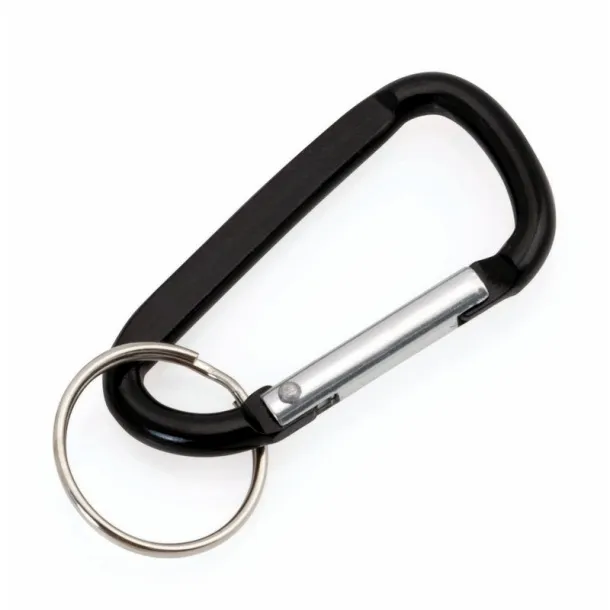  Keyring, carabiner Crna