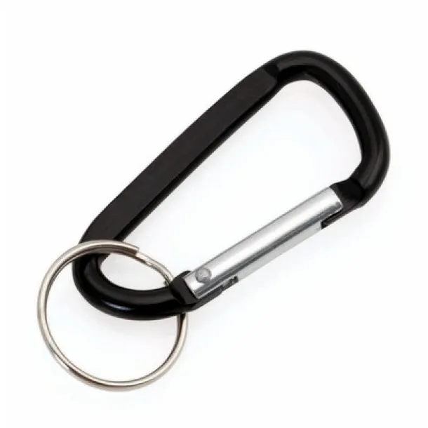  Keyring, carabiner Crna