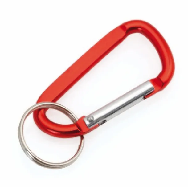  Keyring, carabiner red