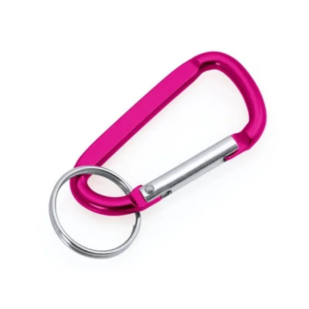  Keyring, carabiner fuchsia