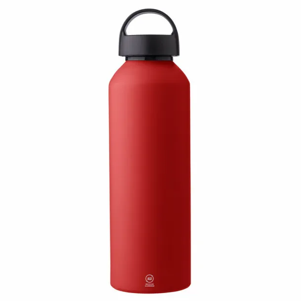  Recycled aluminium sports bottle 800 ml Crvena