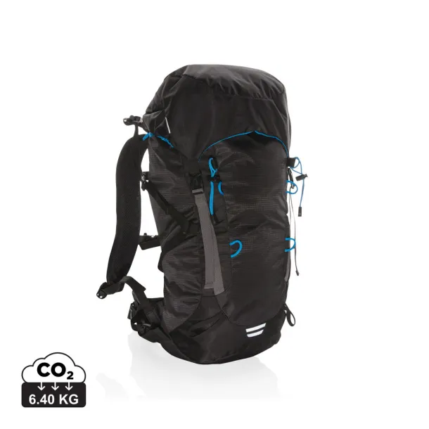  Explorer ribstop large hiking backpack 40L PVC free - XD Collection Black Blue