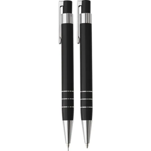  Writing set, ball pen and mechanical pencil black