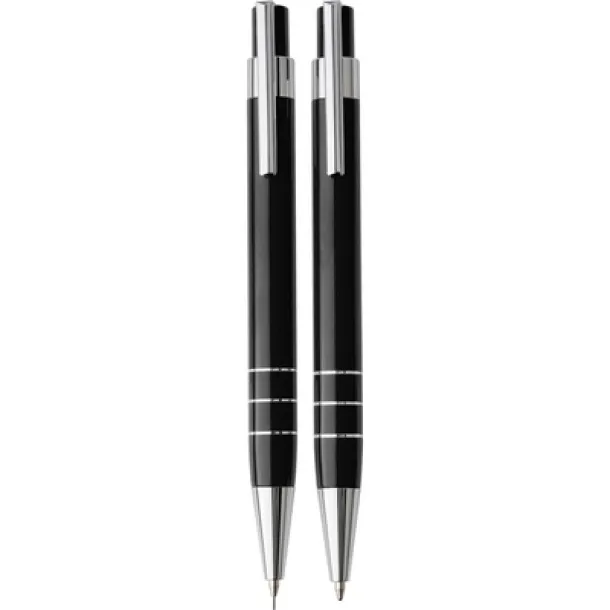  Writing set, ball pen and mechanical pencil black