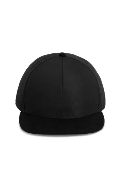  MICRO-PERFORATED SNAPBACK CAP - 6PANELS - K-UP Black Black