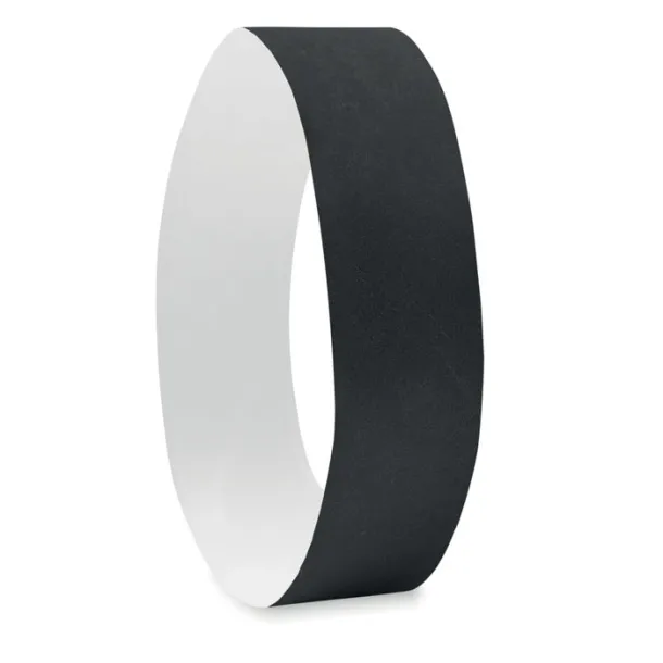 TYVEK One sheet of 10 wristbands Black