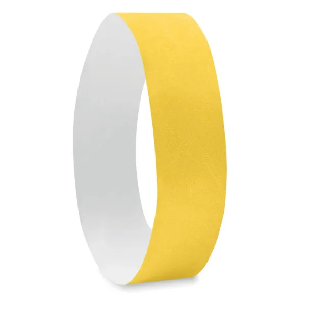 TYVEK One sheet of 10 wristbands Yellow