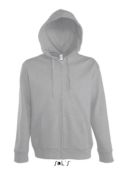  Muška hood trenirka, 280 g/m2 - SOL'S Grey Melange