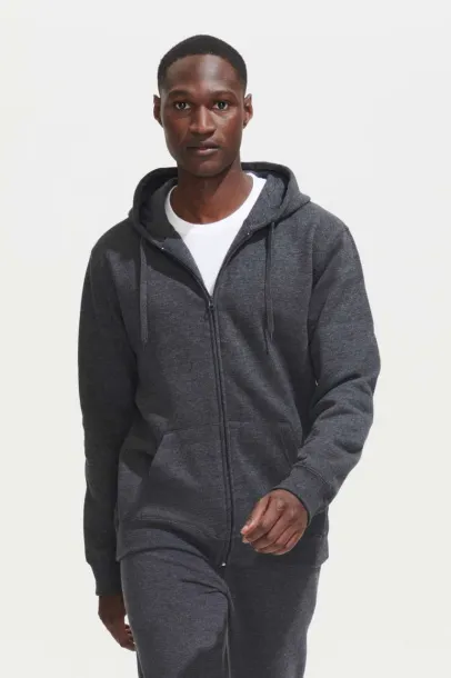  SOL'S SEVEN MEN - JACKET WITH LINED HOOD - SOL'S Charcoal Melange