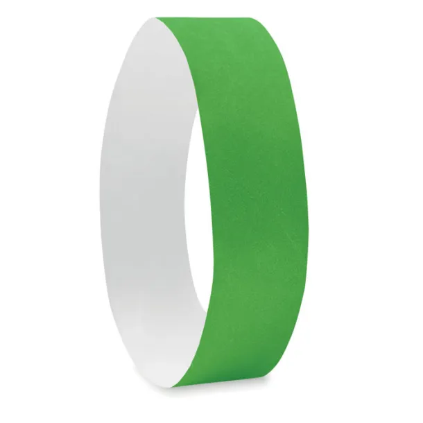 TYVEK One sheet of 10 wristbands Green