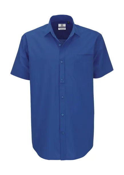  Heritage SSL/men Poplin Shirt - B&C Blue Chip