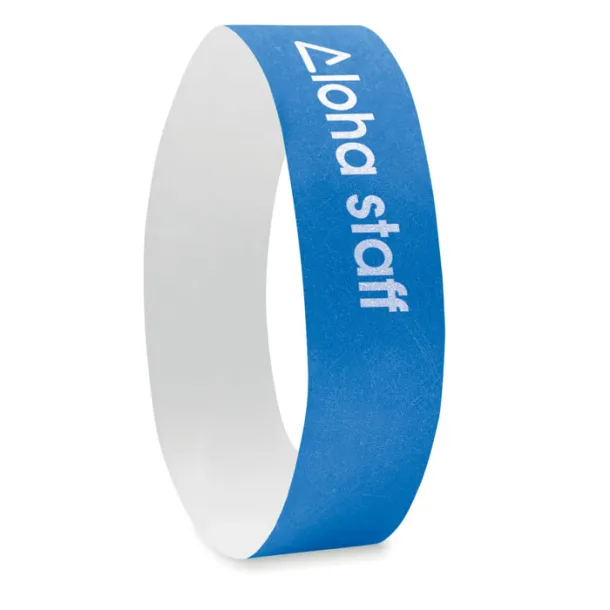 TYVEK One sheet of 10 wristbands Royal blue