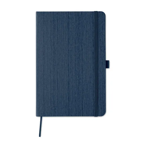 WOODY A5 notebook in PU with penloop Blue