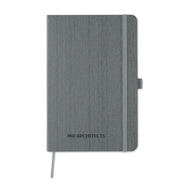 WOODY A5 notebook in PU with penloop Grey