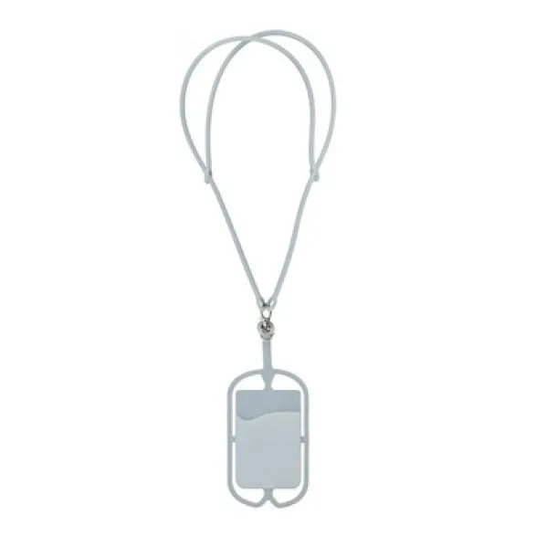  Lanyard, elastic phone holder white