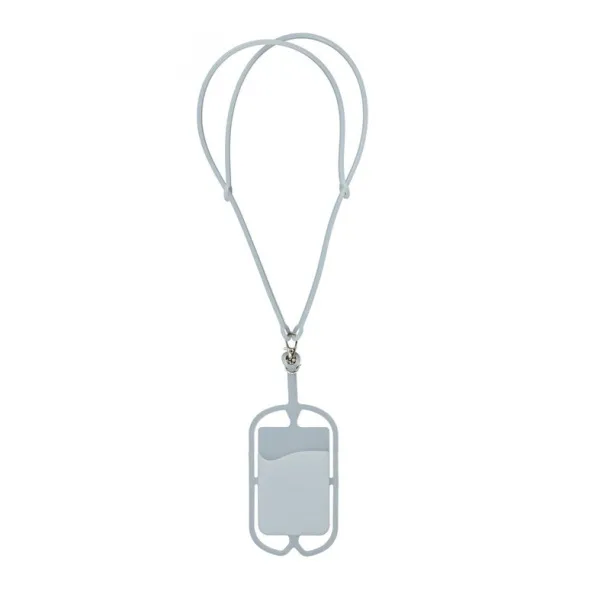  Lanyard, elastic phone holder white