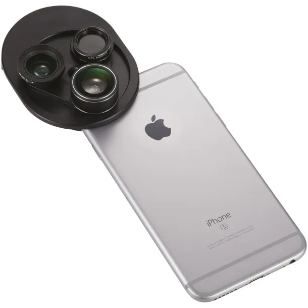 Revolve 4-in-1 camera lenses set - Avenue Solid black