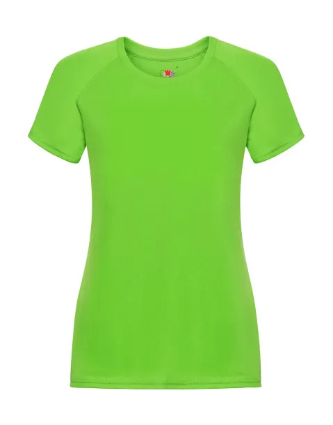  Ženska sportska kratka majica, 140 g/m² - Fruit of the Loom Lime Green