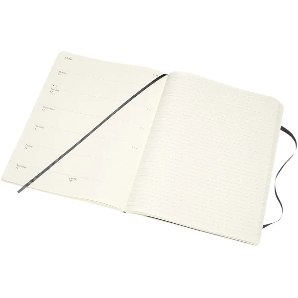 Moleskine XL 12M weekly XL soft cover planner - Moleskine Solid black