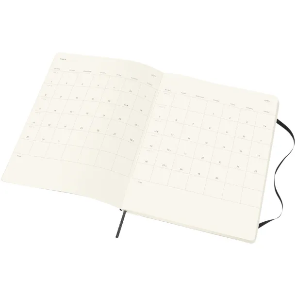 Moleskine XL 12M weekly XL soft cover planner - Moleskine Solid black