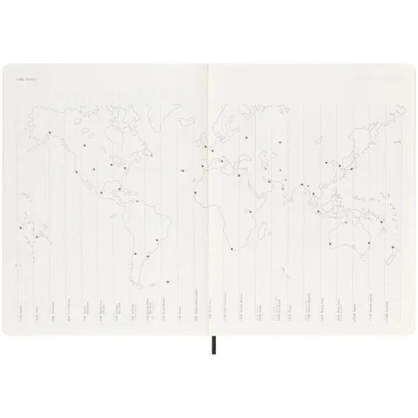 Moleskine XL 12M weekly XL soft cover planner - Moleskine Solid black