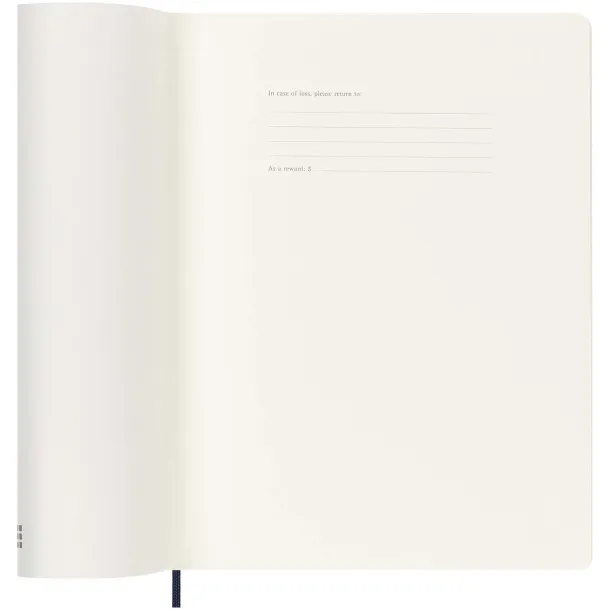 Moleskine XL 12M weekly XL soft cover planner - Moleskine Sapphire blue