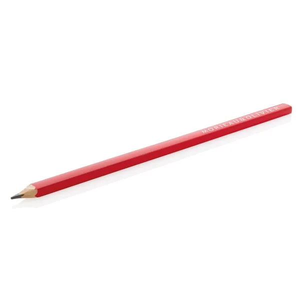  25cm wooden carpenter pencil - XD Collection Red