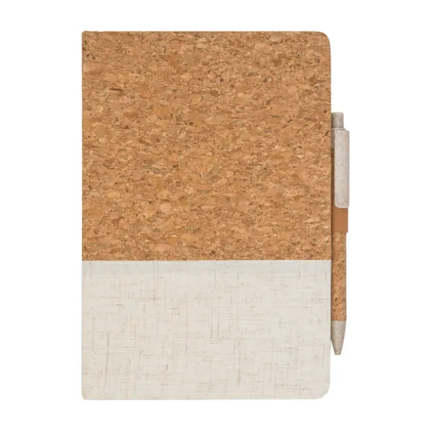 TOSSA pen and notebook gift set Beige