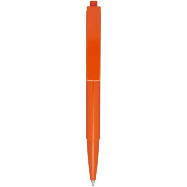 Elsa recycled plastic ballpoint pen (blue ink) - Marksman Orange