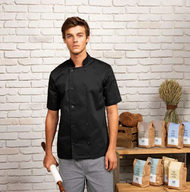  SHORT SLEEVE CHEF'S JACKET - Premier Steel