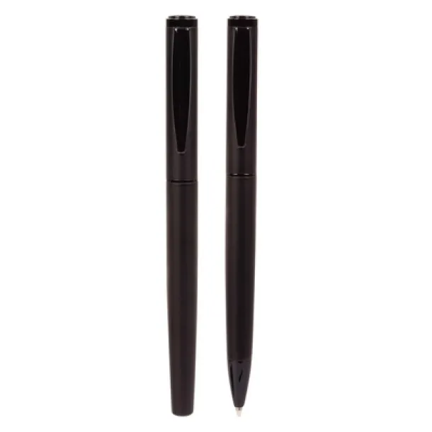  Mauro Conti writing set, ball pen and roller ball pen Crna