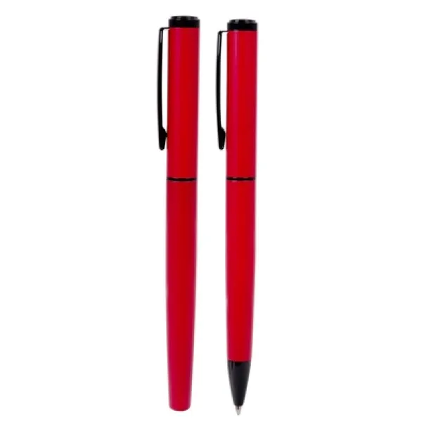  Mauro Conti writing set, ball pen and roller ball pen red