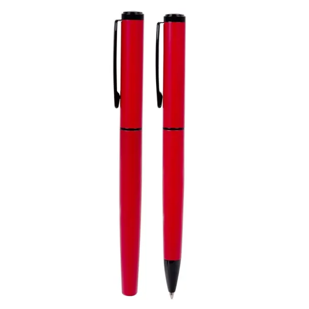  Mauro Conti writing set, ball pen and roller ball pen red