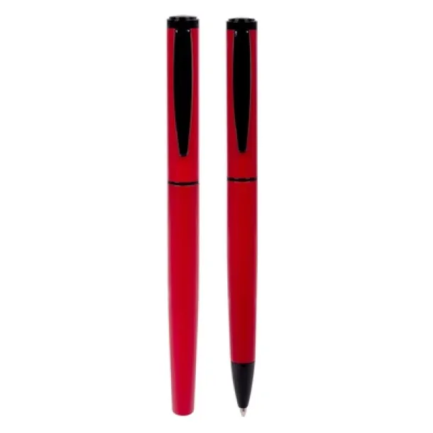  Mauro Conti writing set, ball pen and roller ball pen red