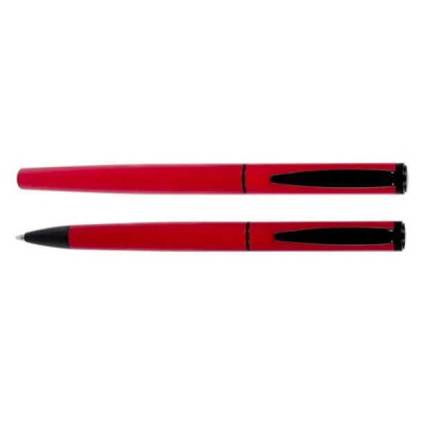  Mauro Conti writing set, ball pen and roller ball pen red