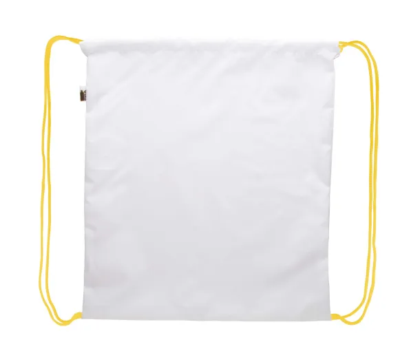 CreaDraw RPET custom drawstring bag Yellow White