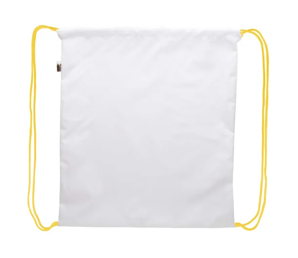 CreaDraw RPET custom drawstring bag Yellow White