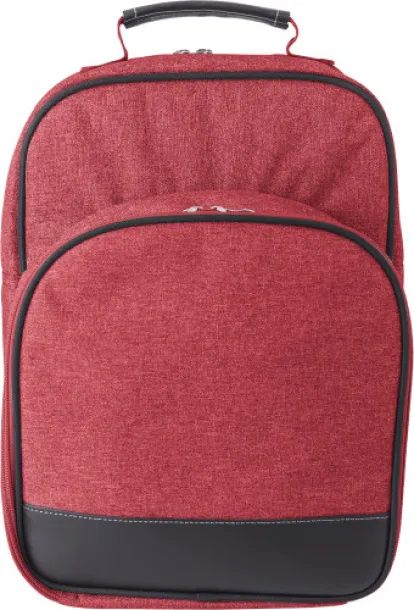 JOLIE Polycanvas (600D) picnic cooler bag red