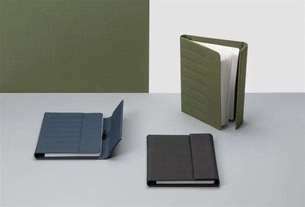  Impact Aware™ A5 notebook with magnetic closure - XD Xclusive Green 