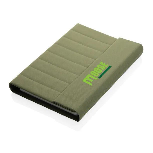  Impact Aware™ A5 notebook with magnetic closure - XD Xclusive Green 