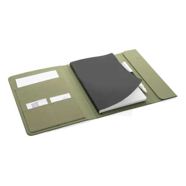  Impact Aware™ A5 notebook with magnetic closure - XD Xclusive Green 