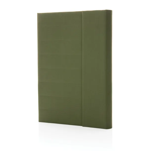  Impact Aware™ A5 notebook with magnetic closure - XD Xclusive Green 