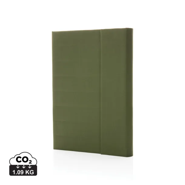  Impact Aware™ A5 notebook with magnetic closure - XD Xclusive Green 