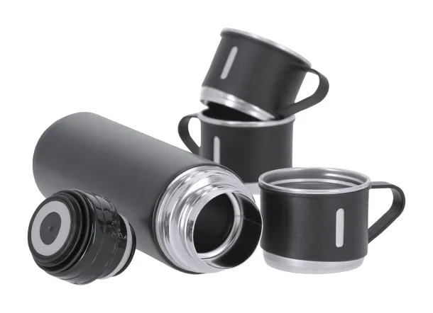 Melbir vacuum flask set Black