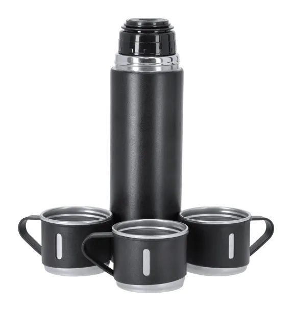 Melbir vacuum flask set Black