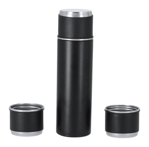 Melbir vacuum flask set Black